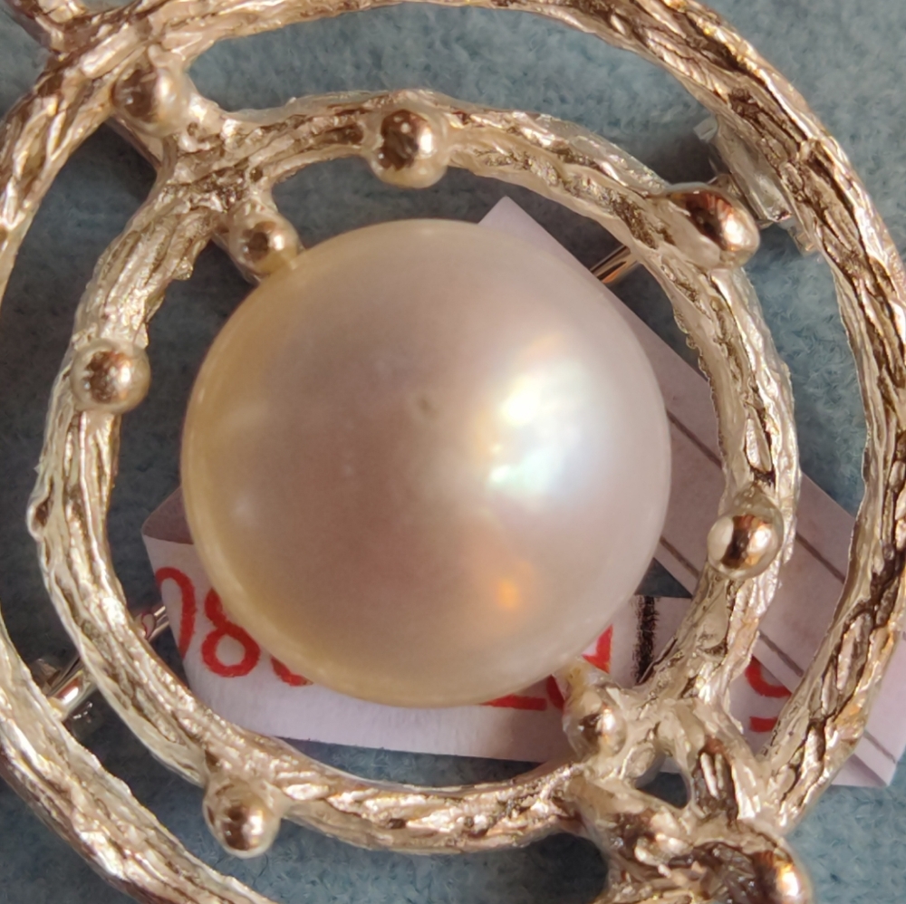 Genuine huge Natural Pearl 22mm pendant,brooch